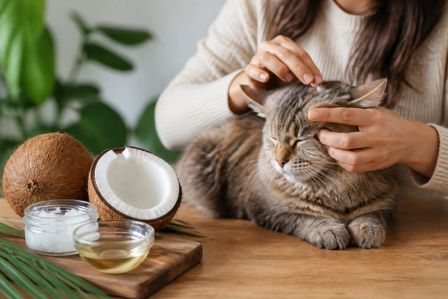 Natural Cat Dandruff Remedies With Coconut Oil