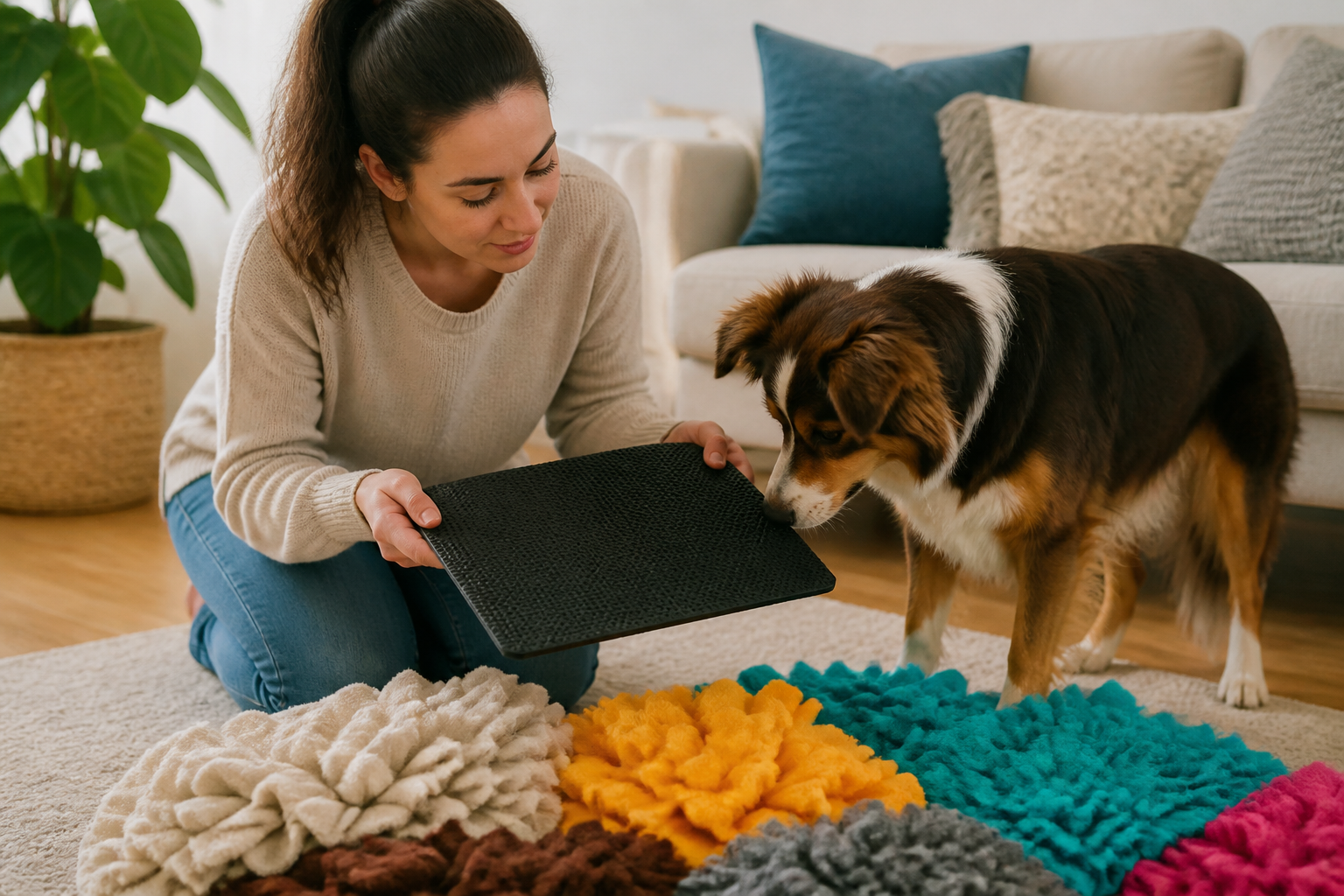 How to Choose the Best DIY Snuffle Mat Base for Dog Enrichment