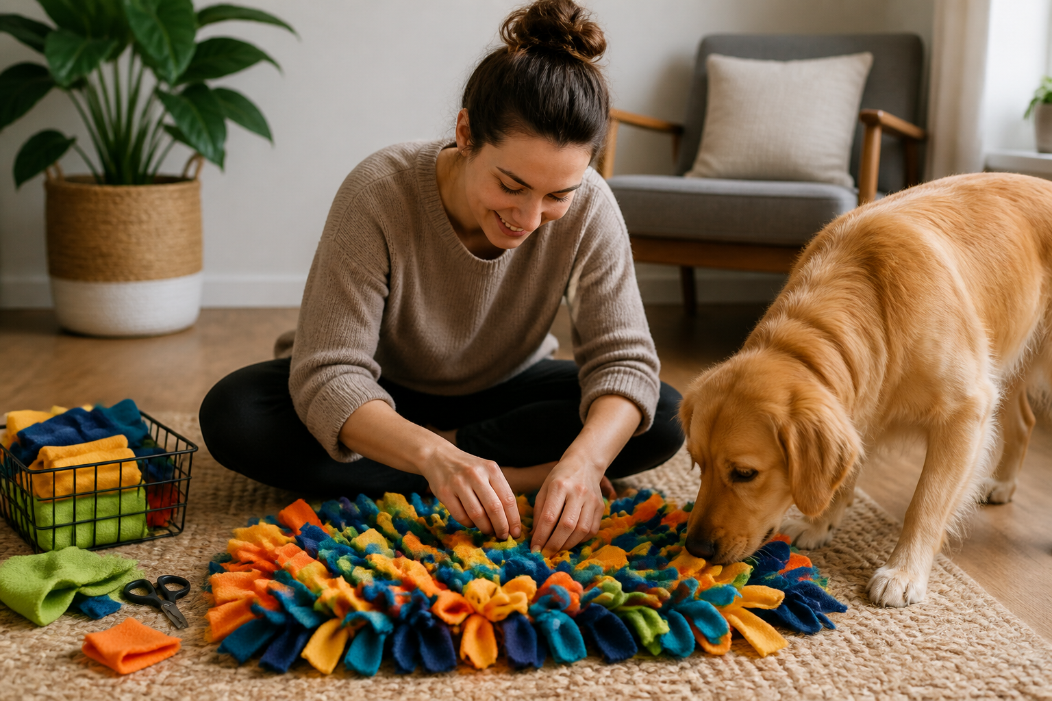 How to Make Your Own Snuffle Mat for Dogs
