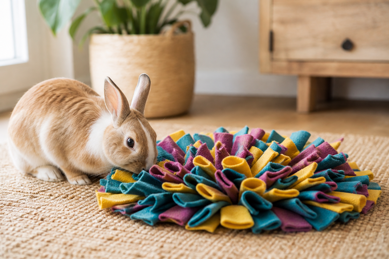 Create a Snuffle Mat for Rabbits DIY Guide for Enrichment