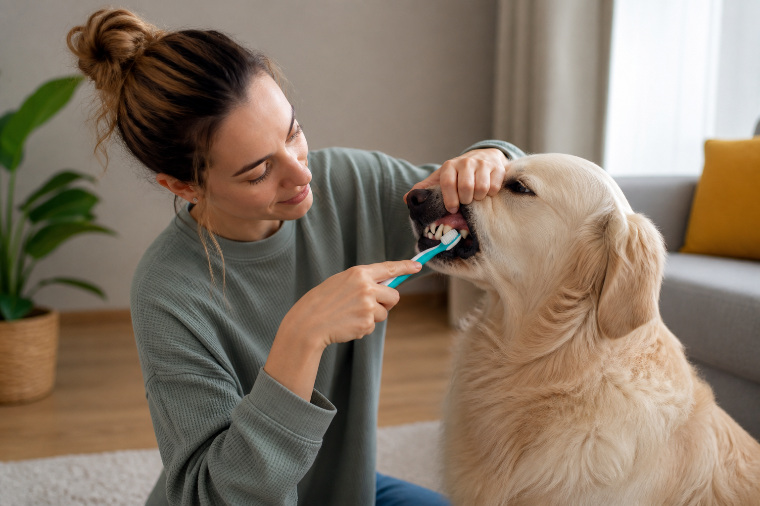 How to Clean a Dog's Teeth at Home