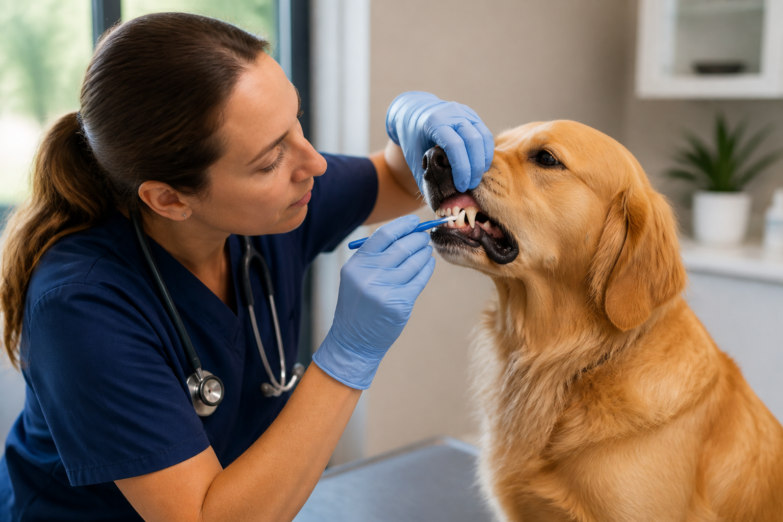 How Does a Vet Clean a Dog's Teeth?