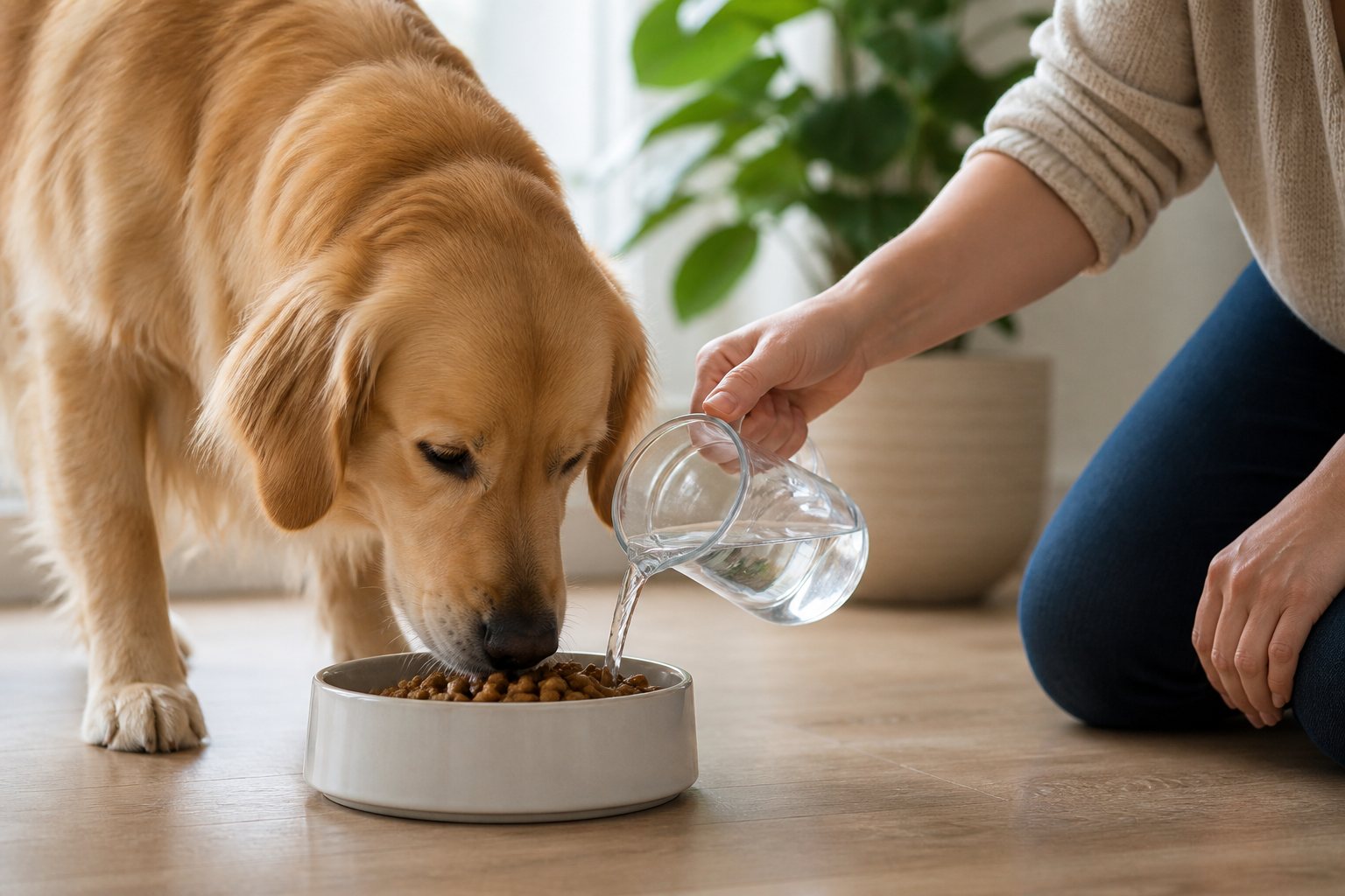 Should You Add Water to Your Dog's Dry Food?