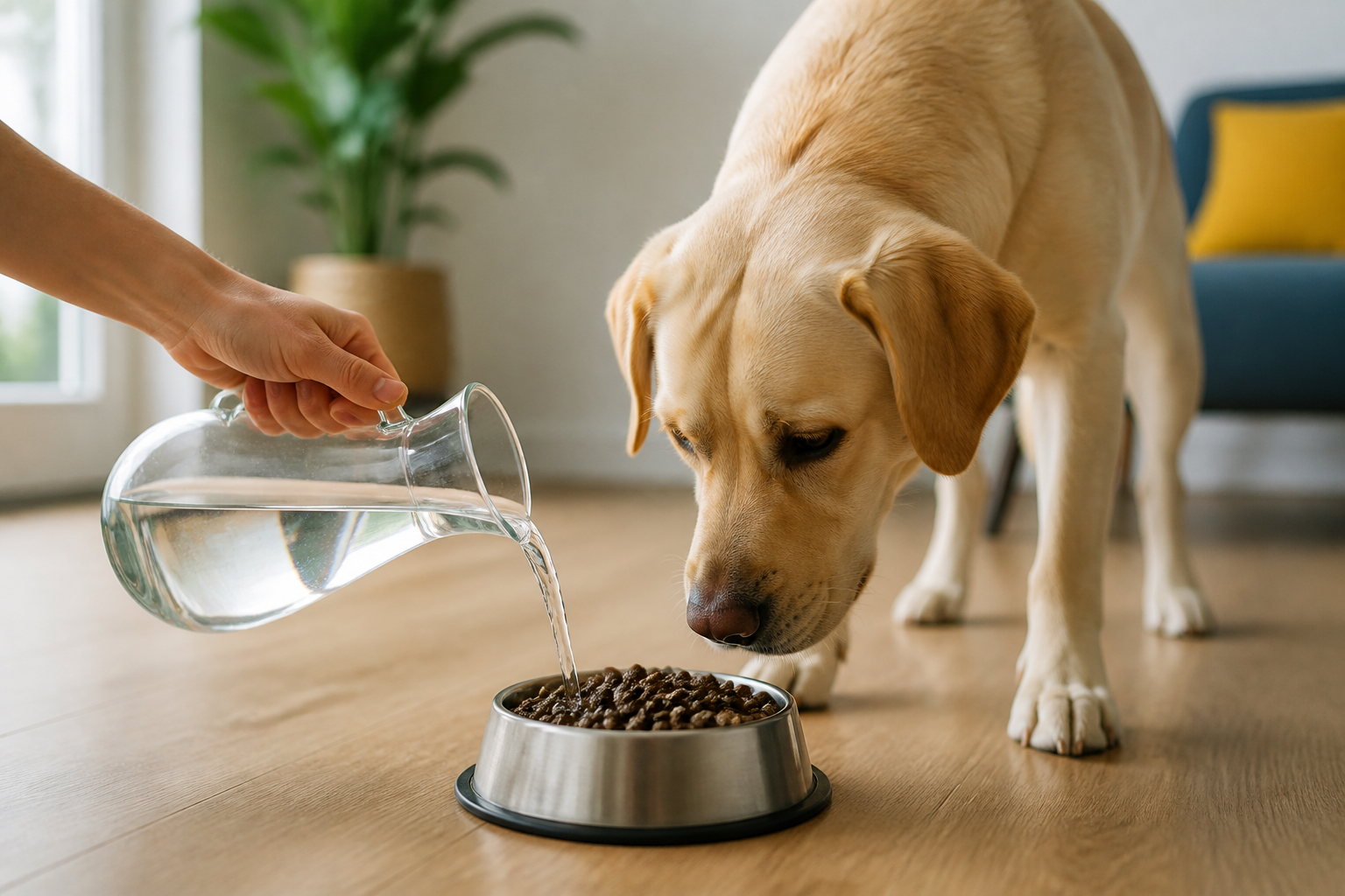 Do You Put Water in Dry Dog Food?