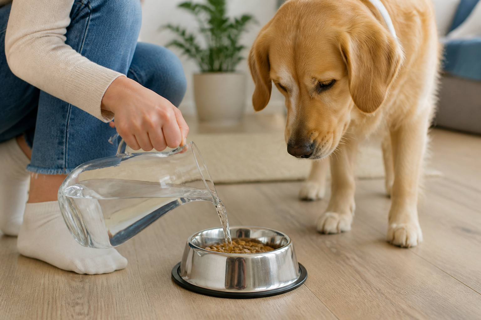 Do You Mix Water With Dry Dog Food? The Benefits and Risks