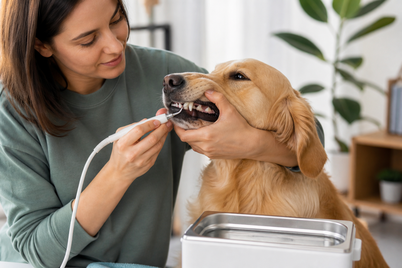 How to Clean Dogs Teeth with Ultrasonic Cleaner Safely