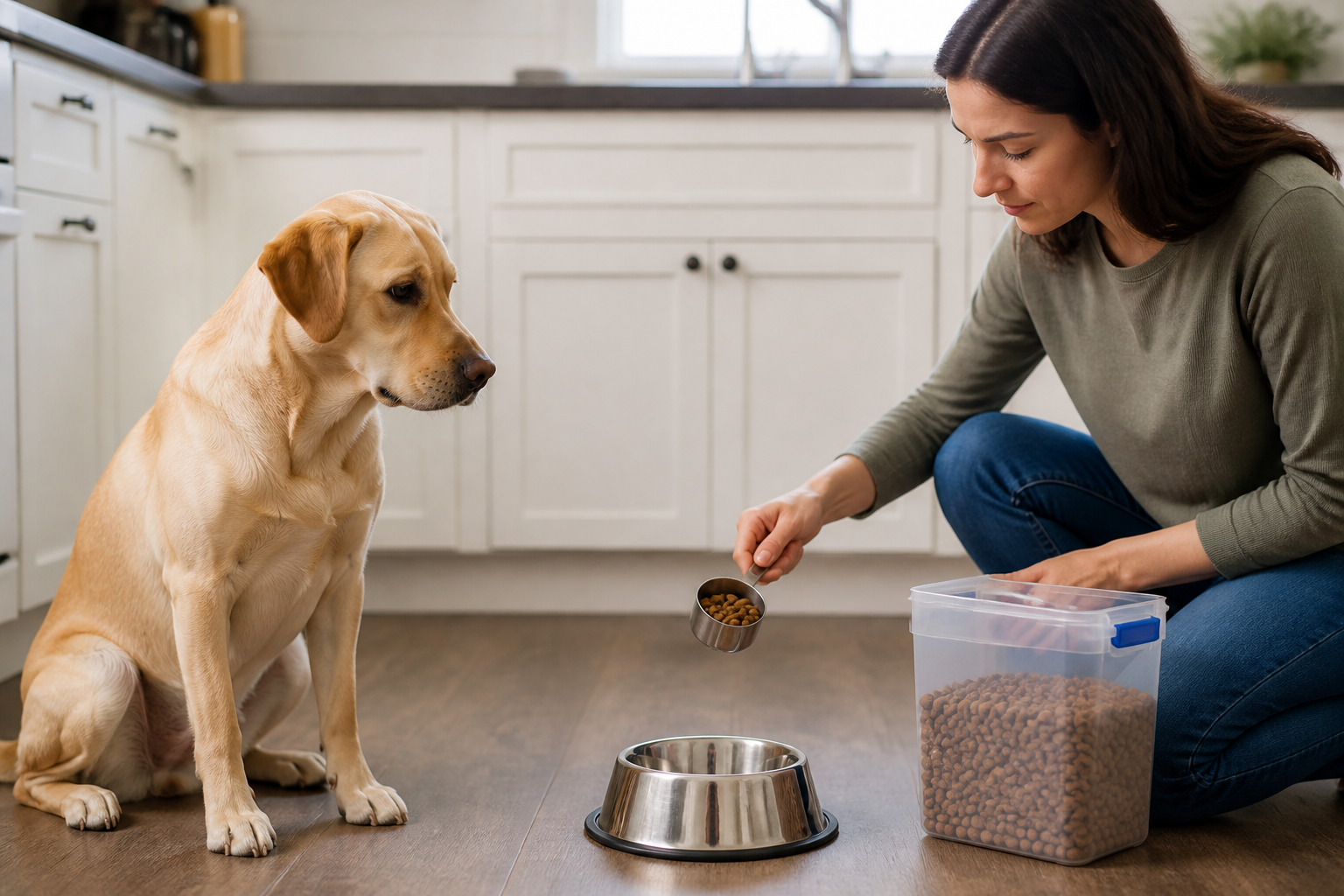 How Much Dry Dog Food Should I Feed My Lab?