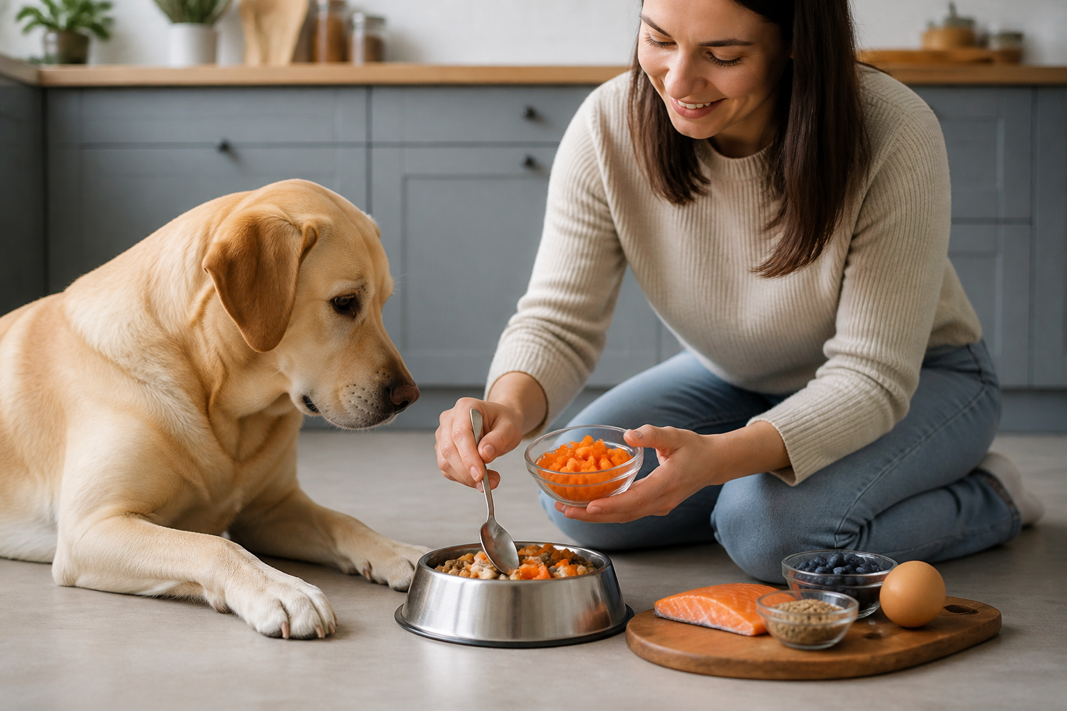 What to Add to Dog Food to Help Dry Skin