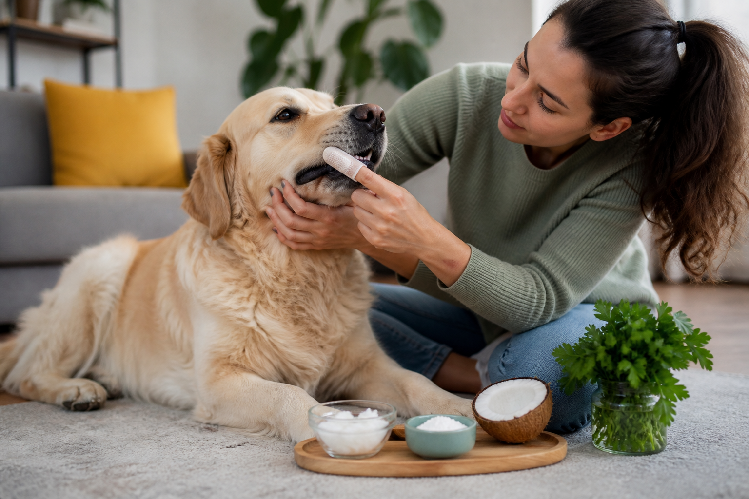 How to Clean Dogs Teeth at Home Naturally
