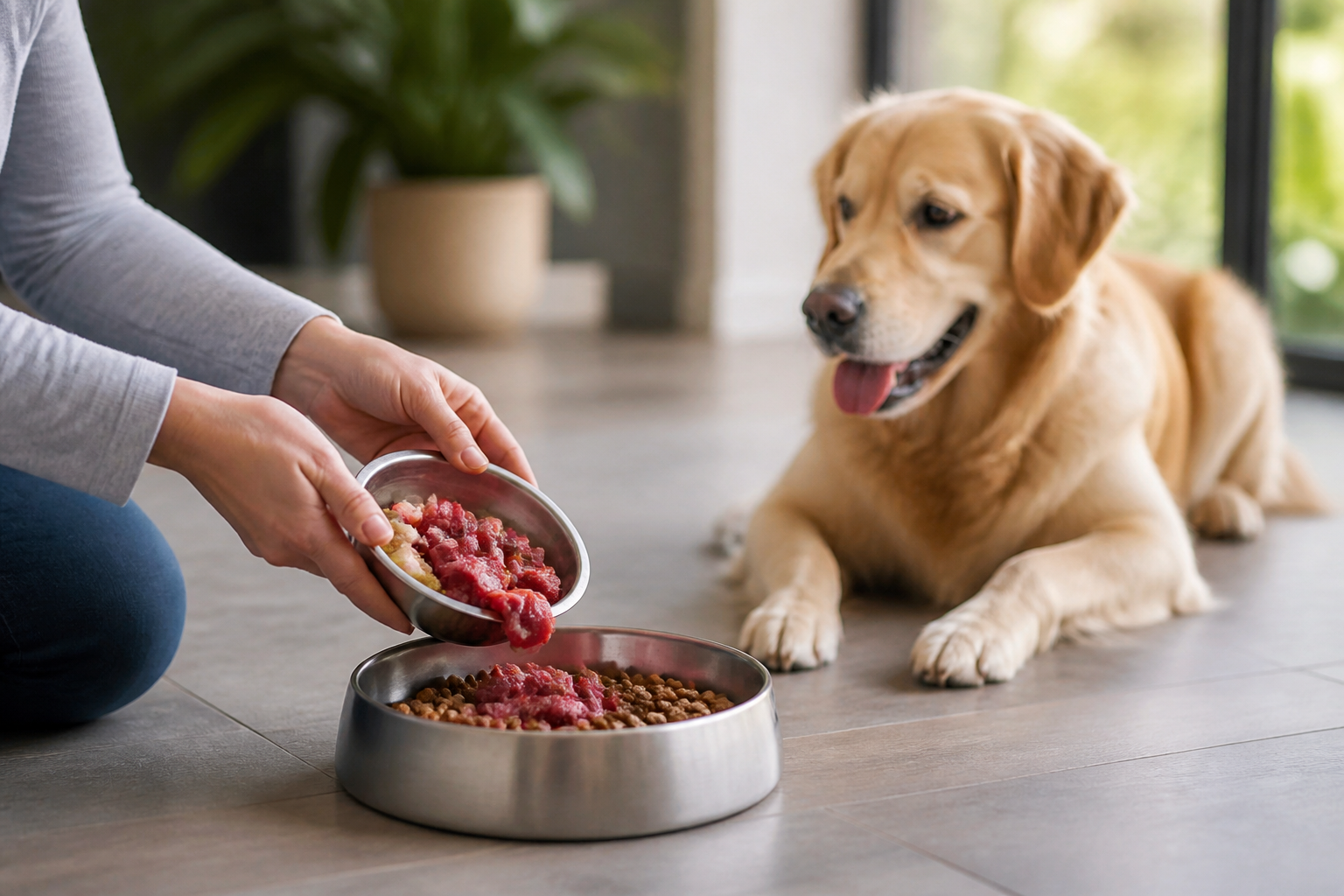 Can You Mix Dry and Raw Dog Food
