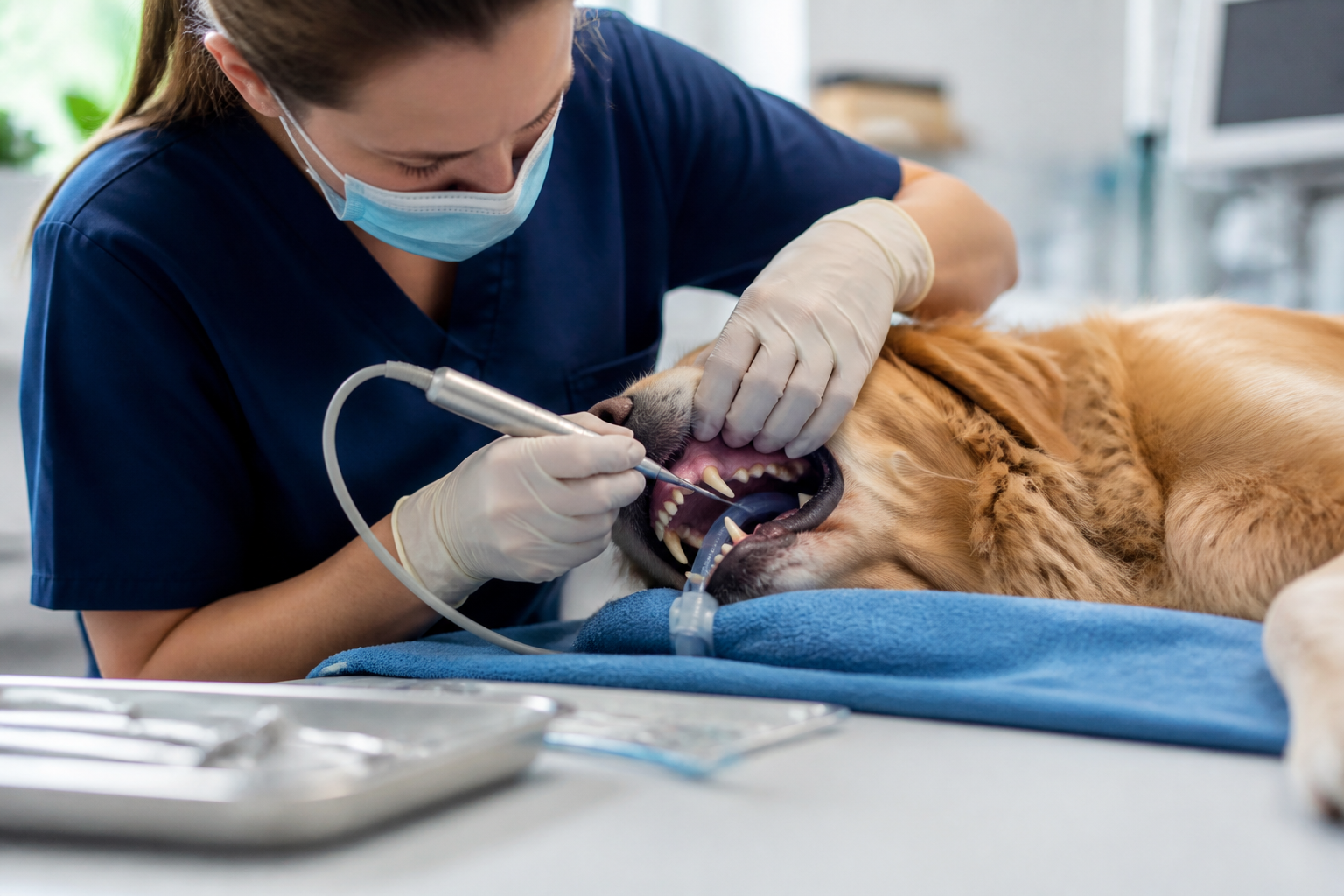 How Do They Clean Dogs Teeth With Anesthesia?