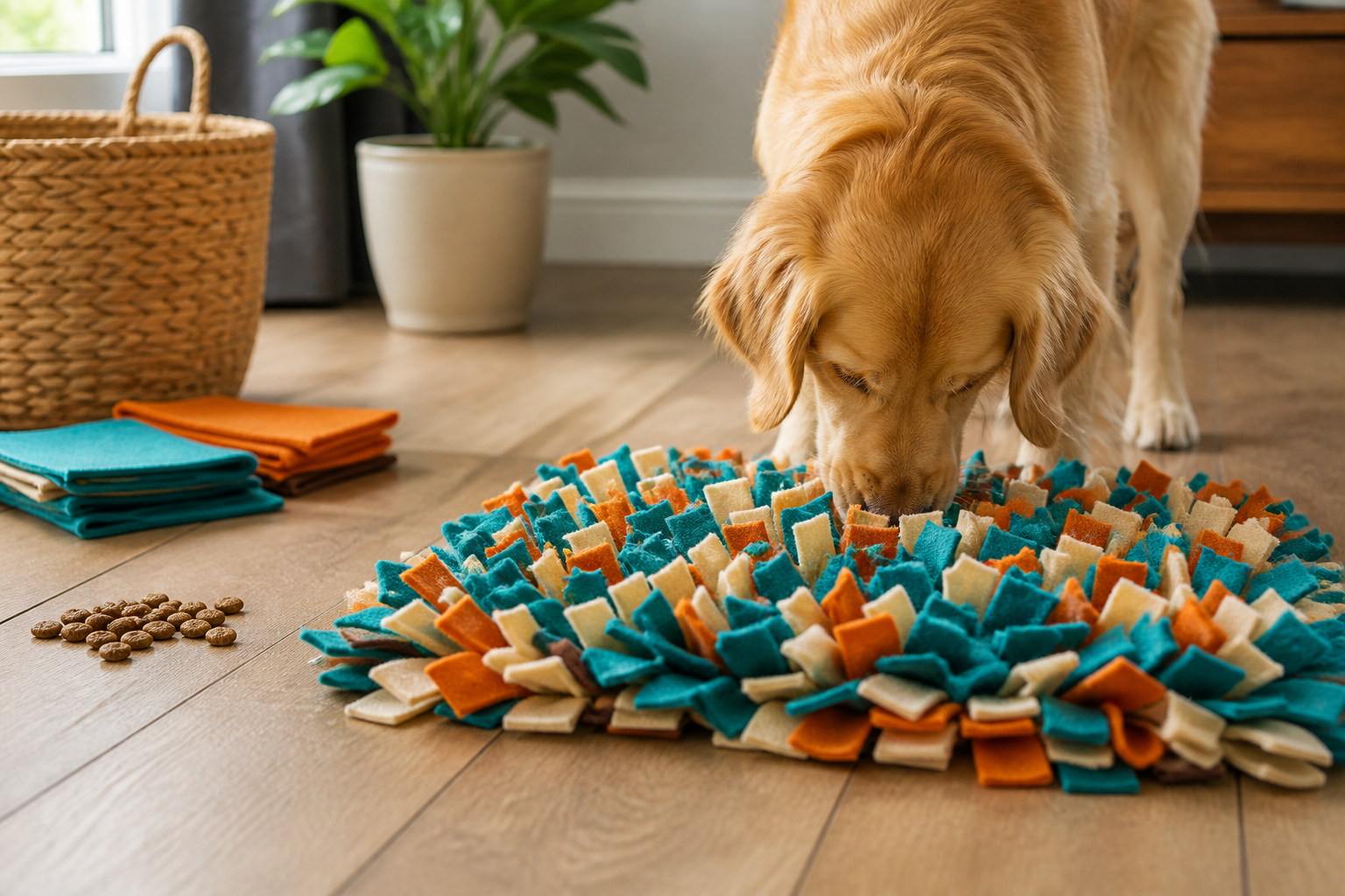 How to Make a Dog Snuffle Mat DIY for Mental Enrichment