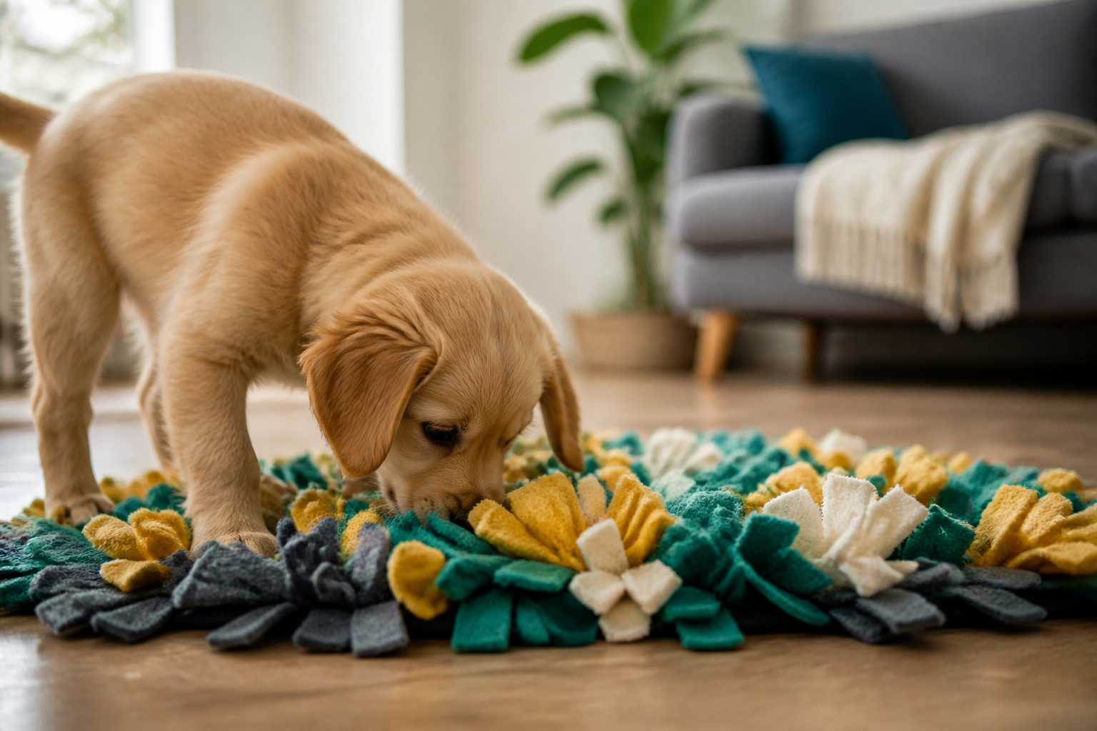 How to Use a Snuffle Mat Puppy Enrichment Toy for Better Behavior