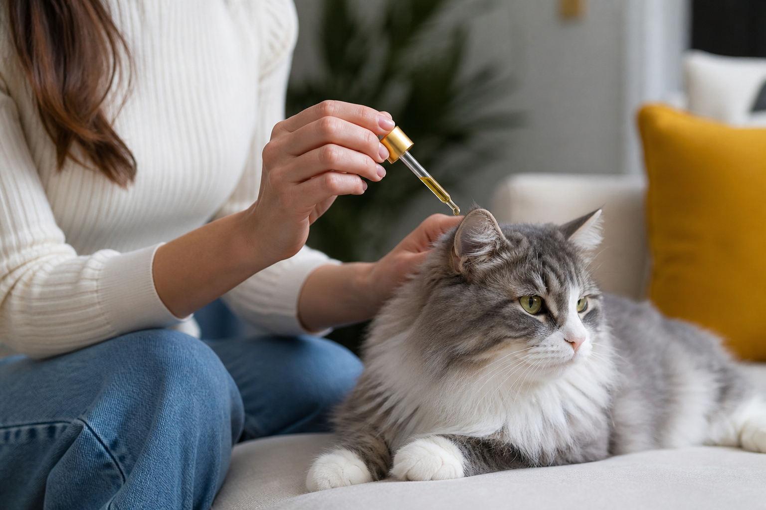 Safe Oil for Cat Dandruff and Dry Skin Relief
