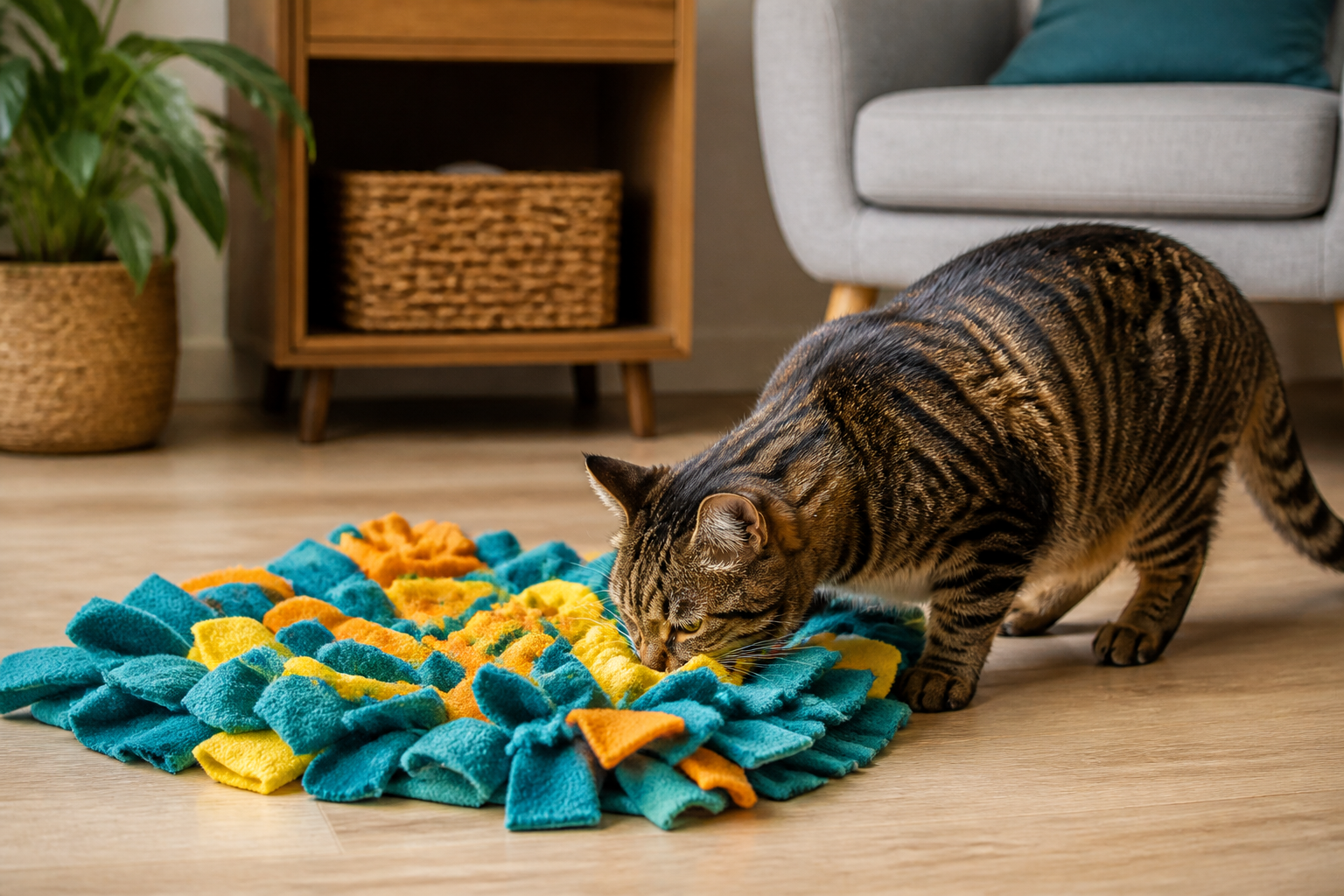 DIY Cat Snuffle Mat: A Simple Enrichment Project