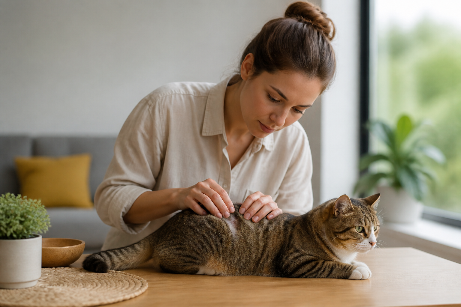 Managing Cat Dandruff on Lower Back Areas