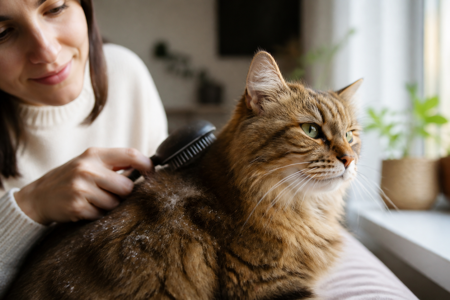Why Does My Cat Have Dandruff When I Brush Him?