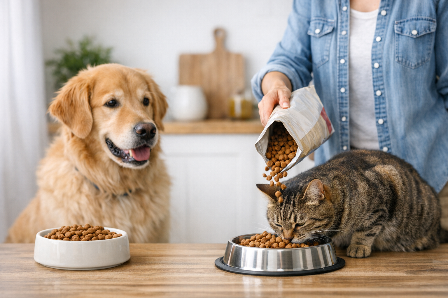 Can You Feed Dry Cat Food to Dogs?
