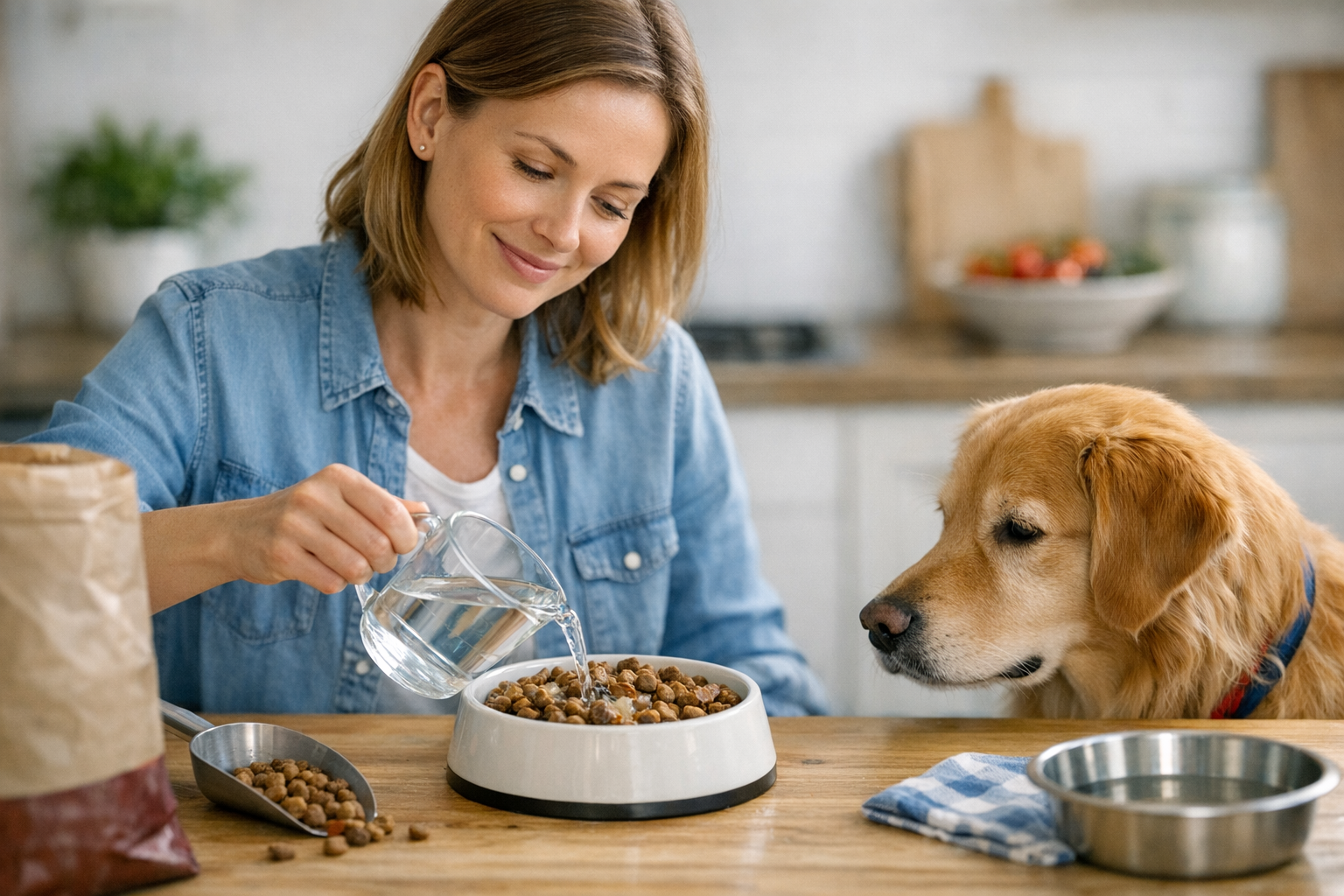 Is It OK to Soften Dry Dog Food With Water?