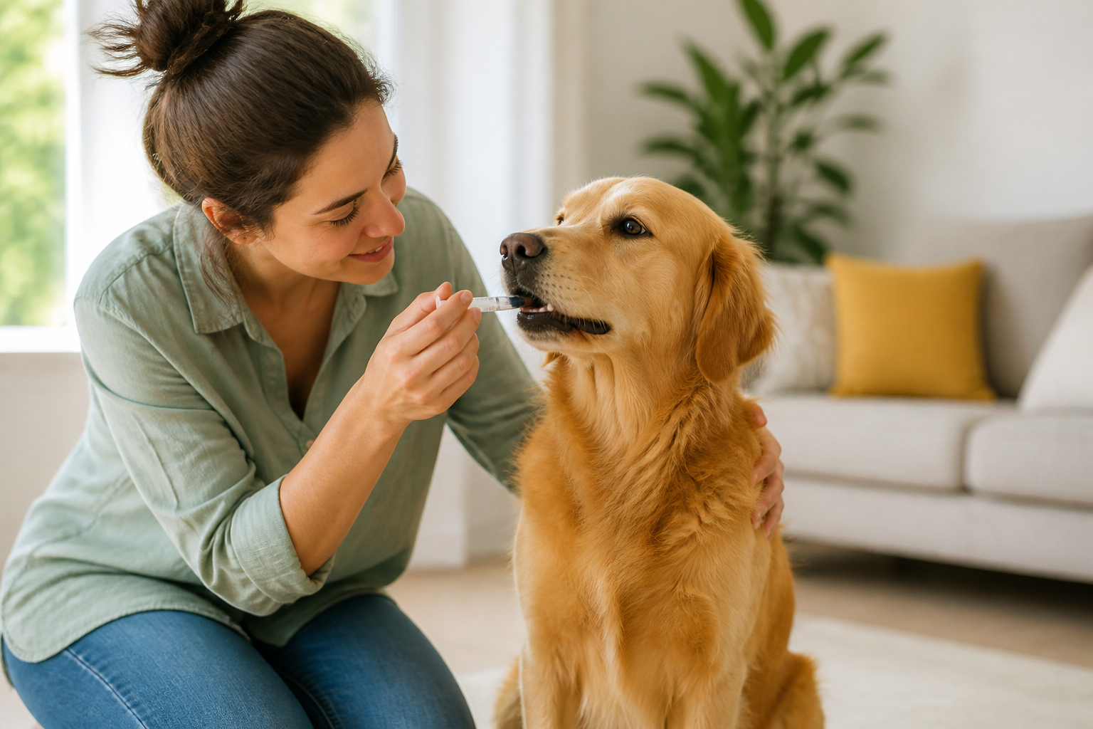 Using a Dog Probiotics Syringe for Fast Digestive Relief