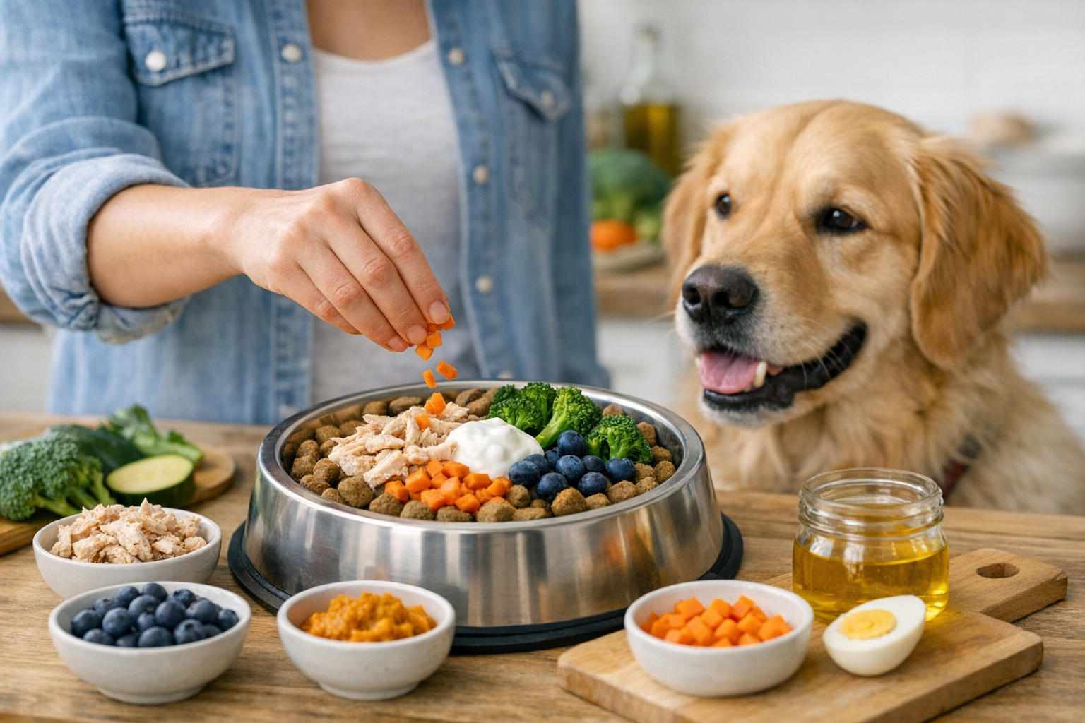 What Can I Add to Dogs Dry Food: Healthy Meal Toppers