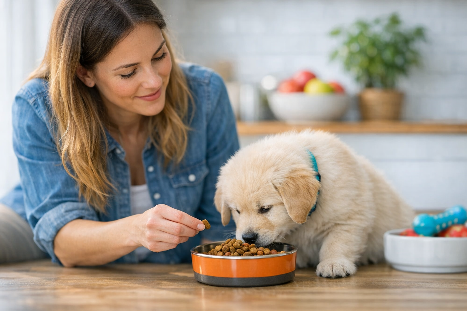 How to Get a Puppy to Eat Dry Dog Food