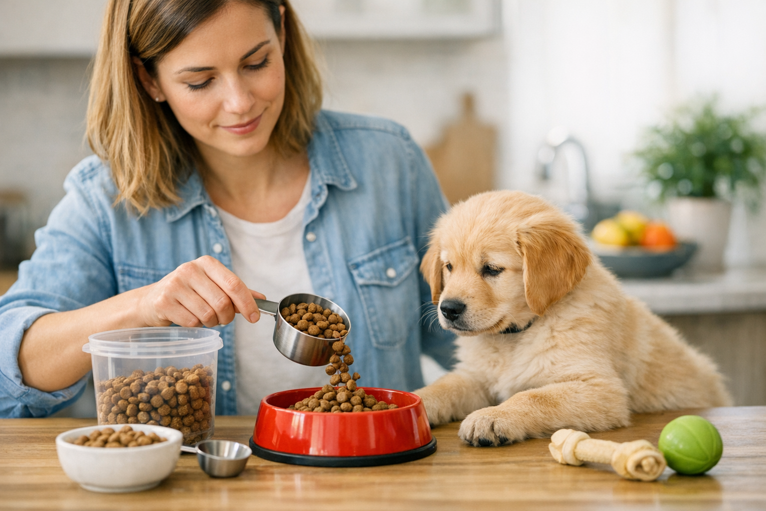 How Much Dry Dog Food Do You Feed a Puppy?