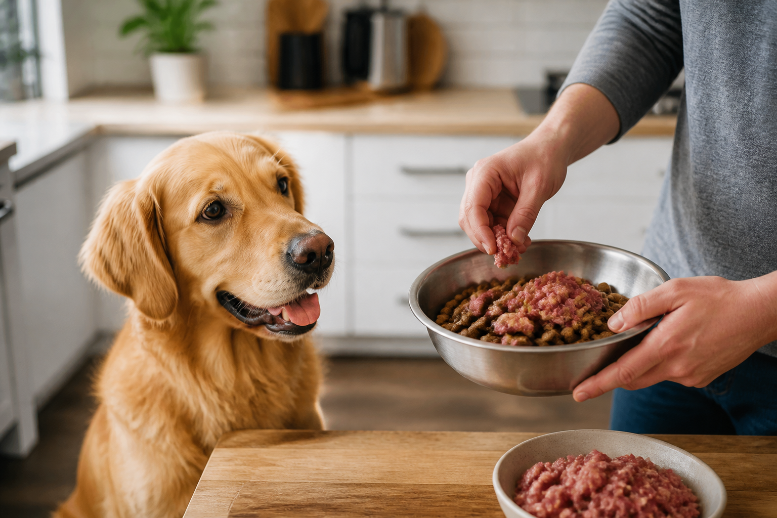 Can I Mix Ground Beef With Dry Dog Food?