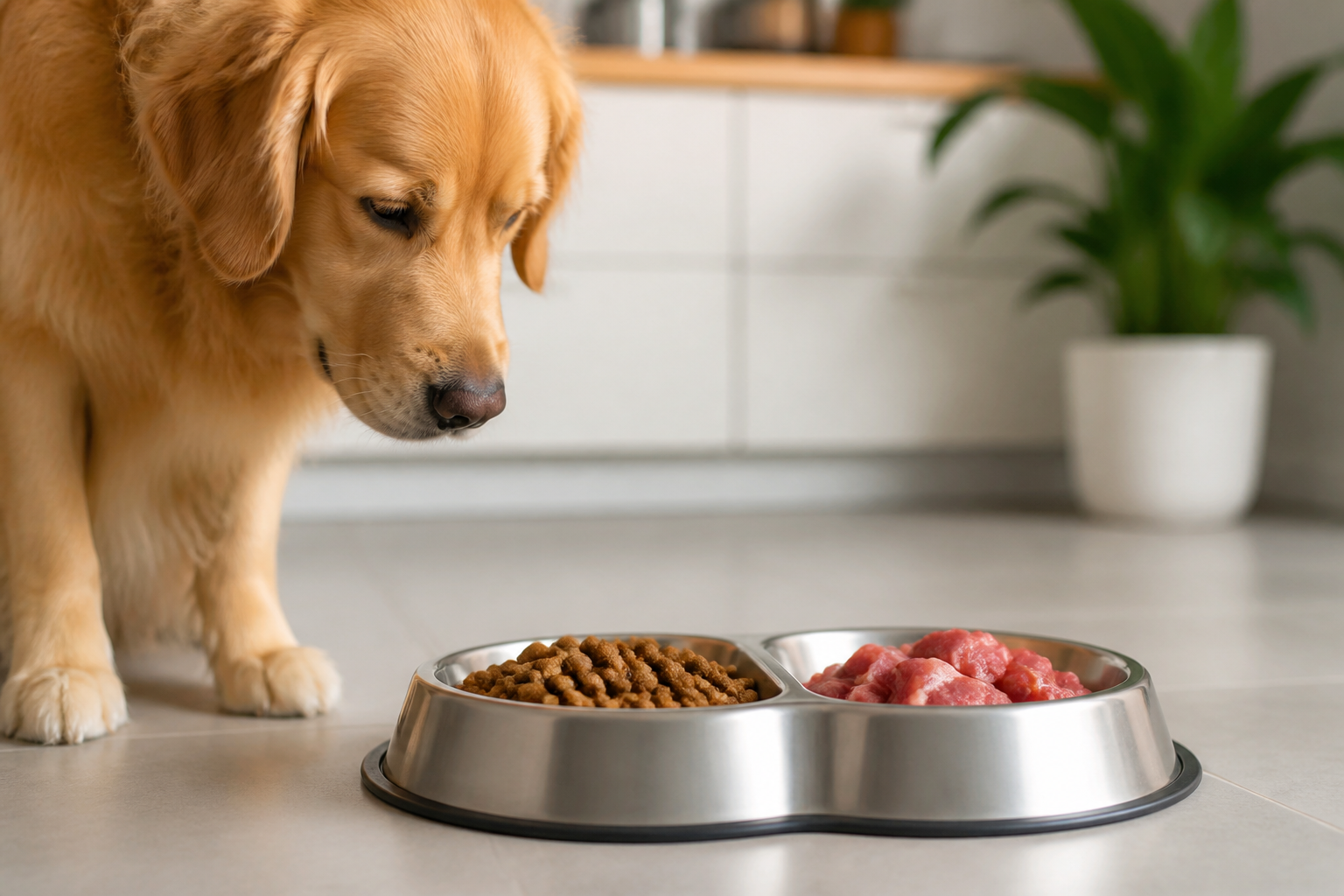 Can I Mix Dry Dog Food With Raw Meat?