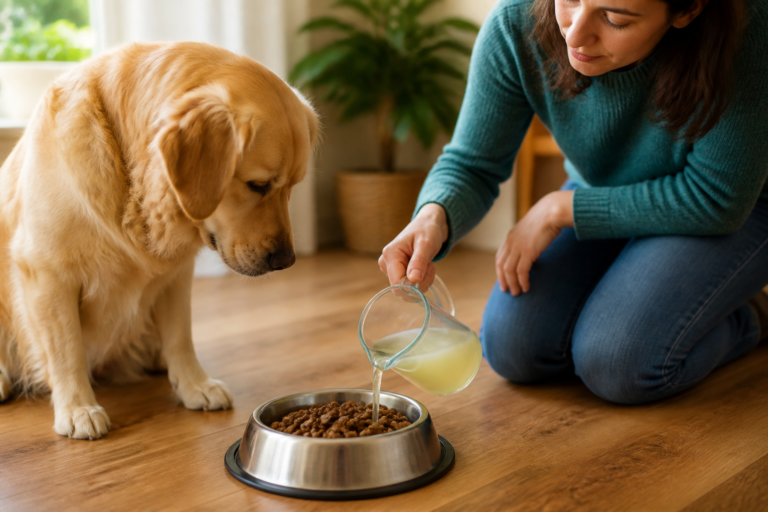 Can I Mix Chicken Broth with Dry Dog Food?