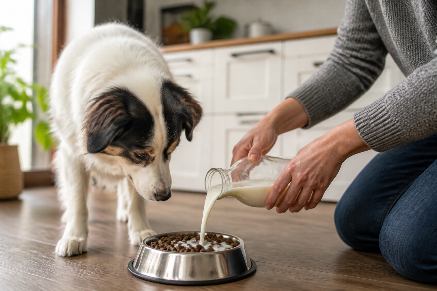 Can You Put Milk in Dry Dog Food? Safe Mixing Tips