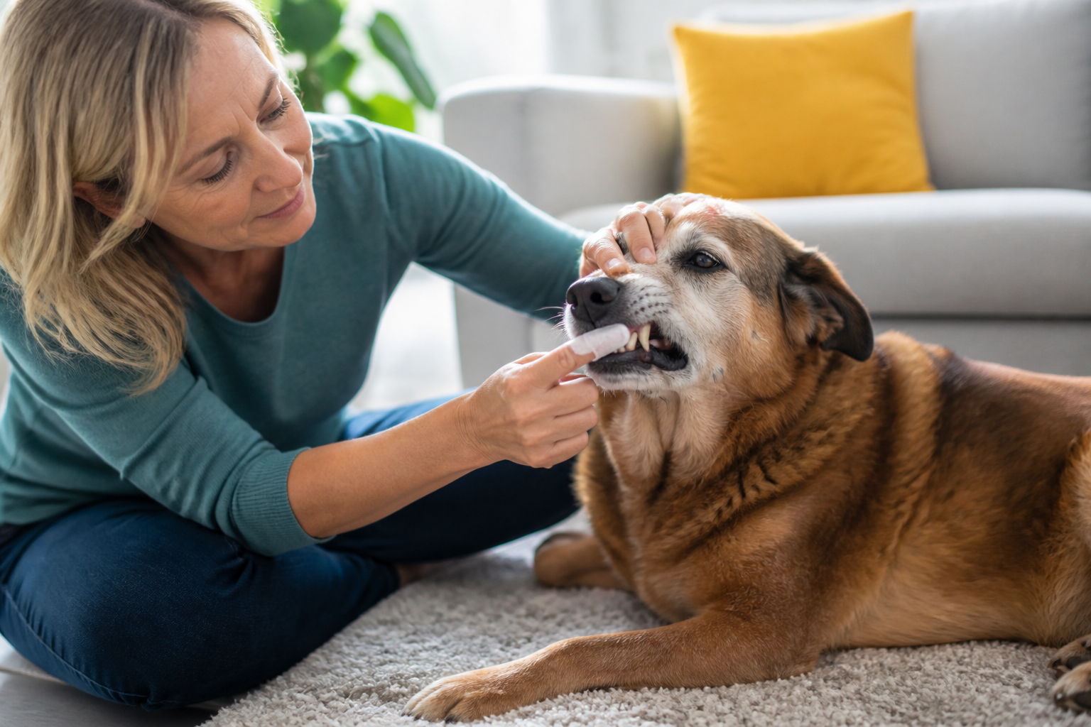 How to Clean Old Dog's Teeth Safely and Effectively