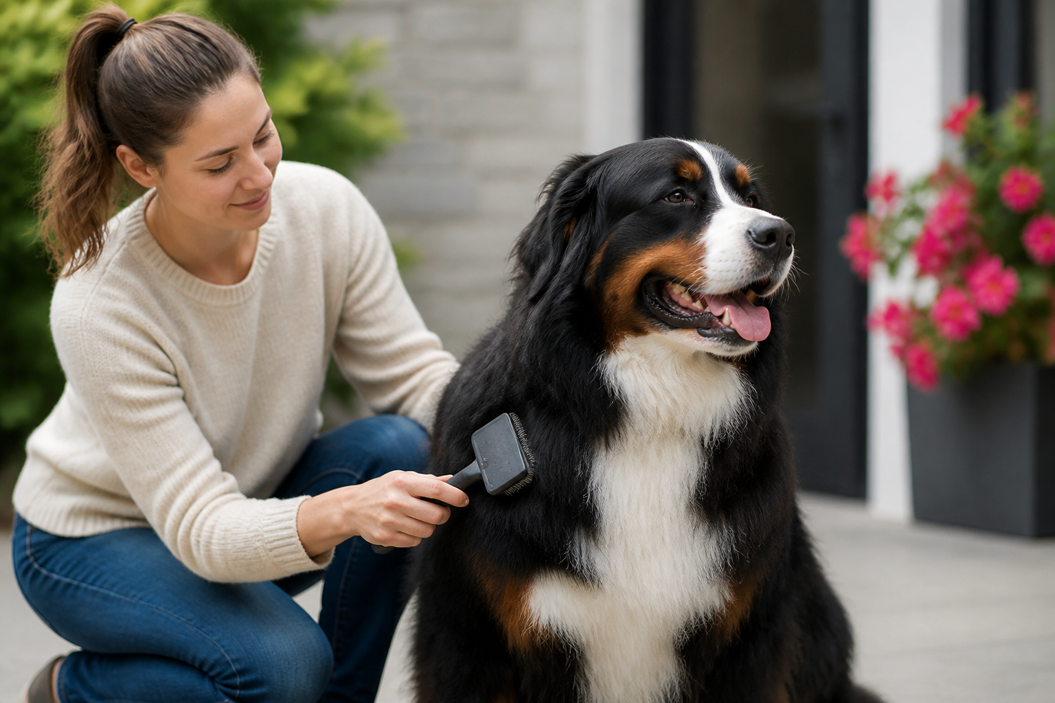 How to Brush a Bernese Mountain Dog for a Healthy Coat