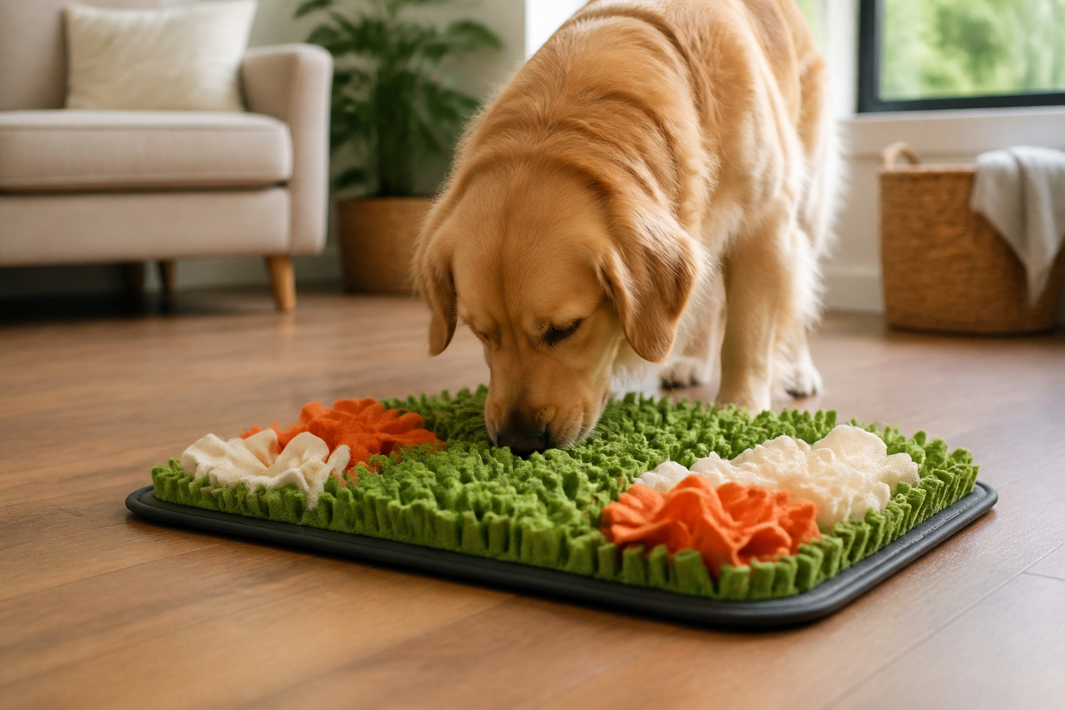 Benefits of a Snuffle Mat Rubber Base for Dogs