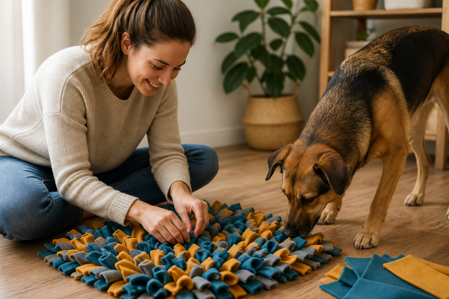 DIY Snuffle Mat for Dogs Pattern: Simple Steps for Mental Enrichment