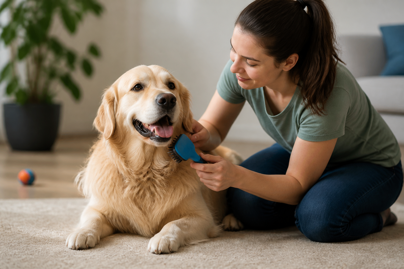 How to Brush an Uncooperative Dog Without Stress
