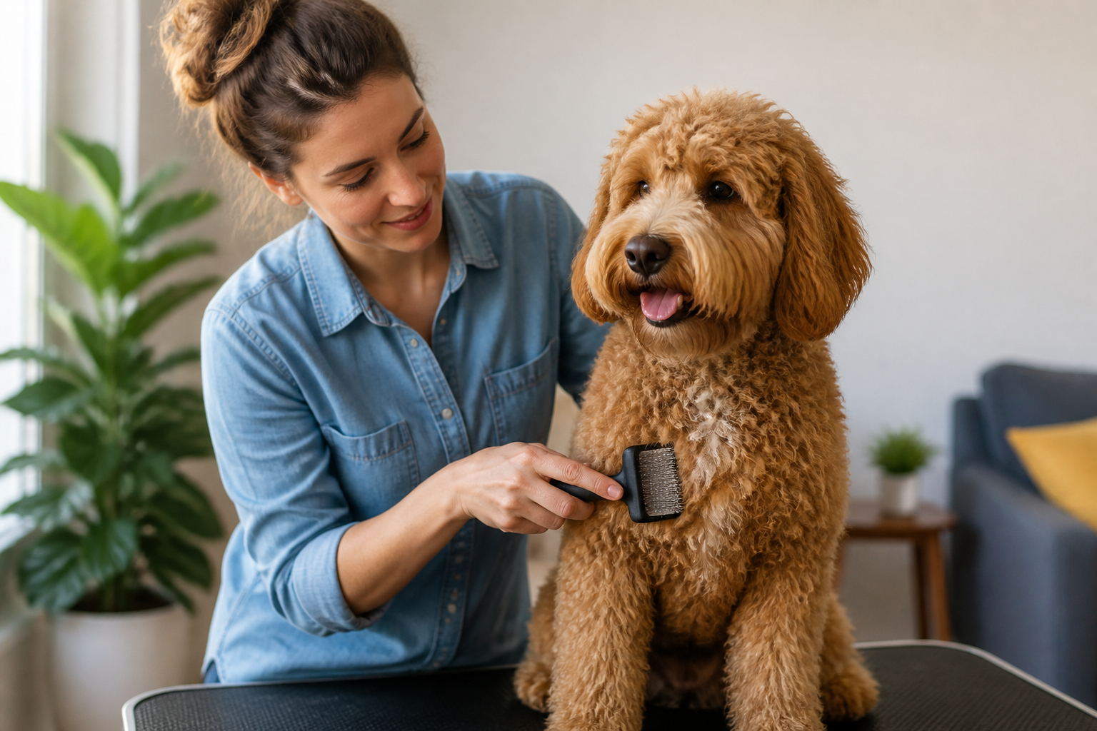How to Brush a Doodle Dog for a Mat Free Coat