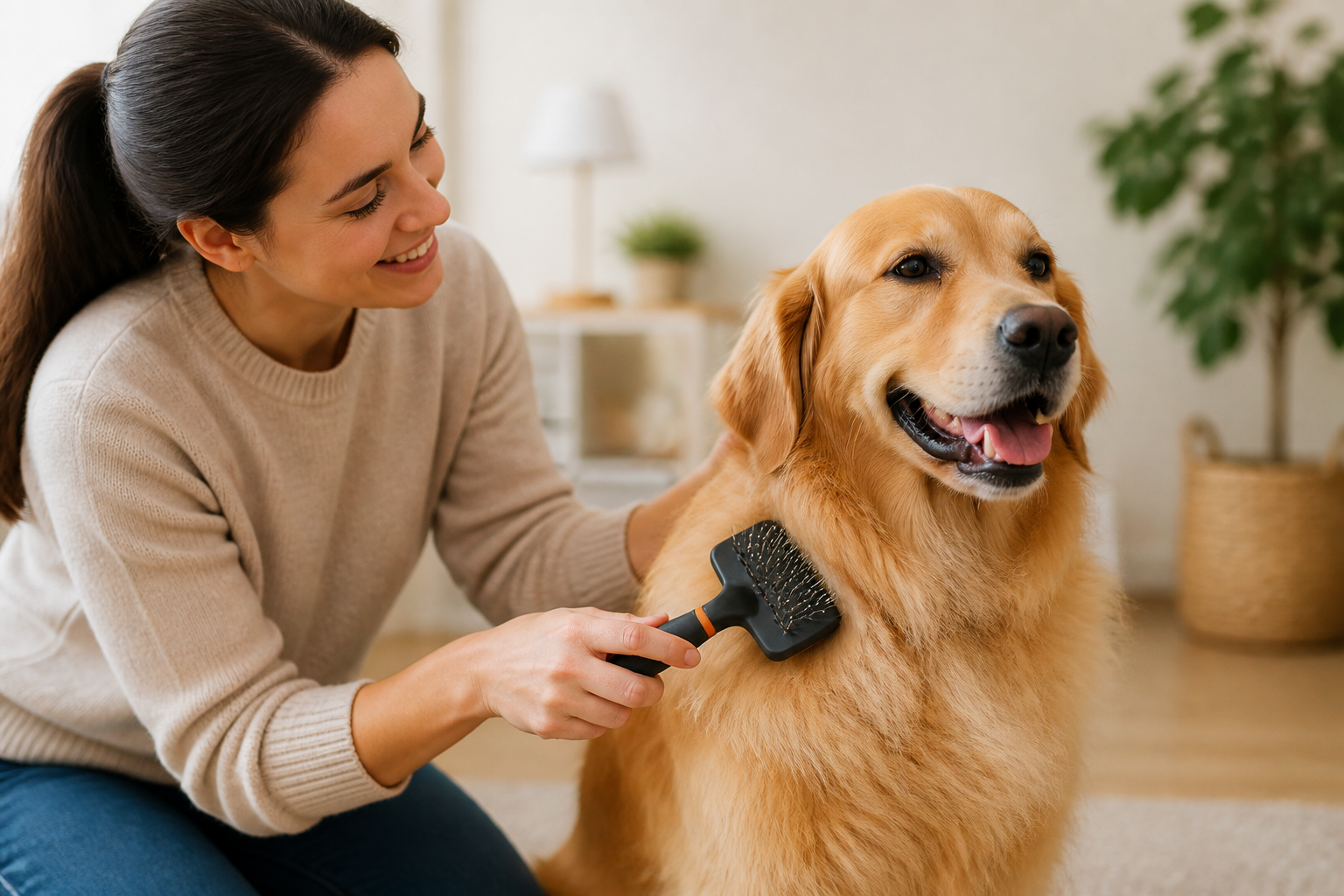 How to Brush Dog's Coat Properly Step by Step
