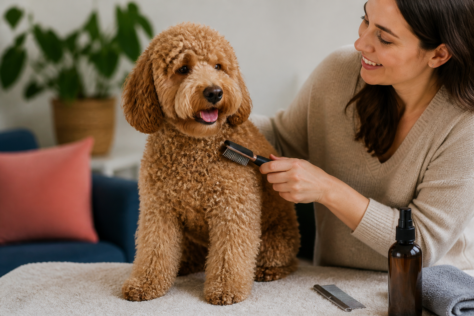 How to Brush Curly Hair Dog for a Healthy Mat Free Coat