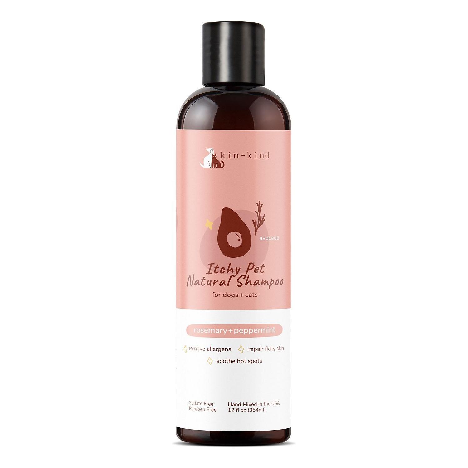 kin+kind Itchy Pet Natural Shampoo for Dogs & Cats - Rosemary + Peppermint