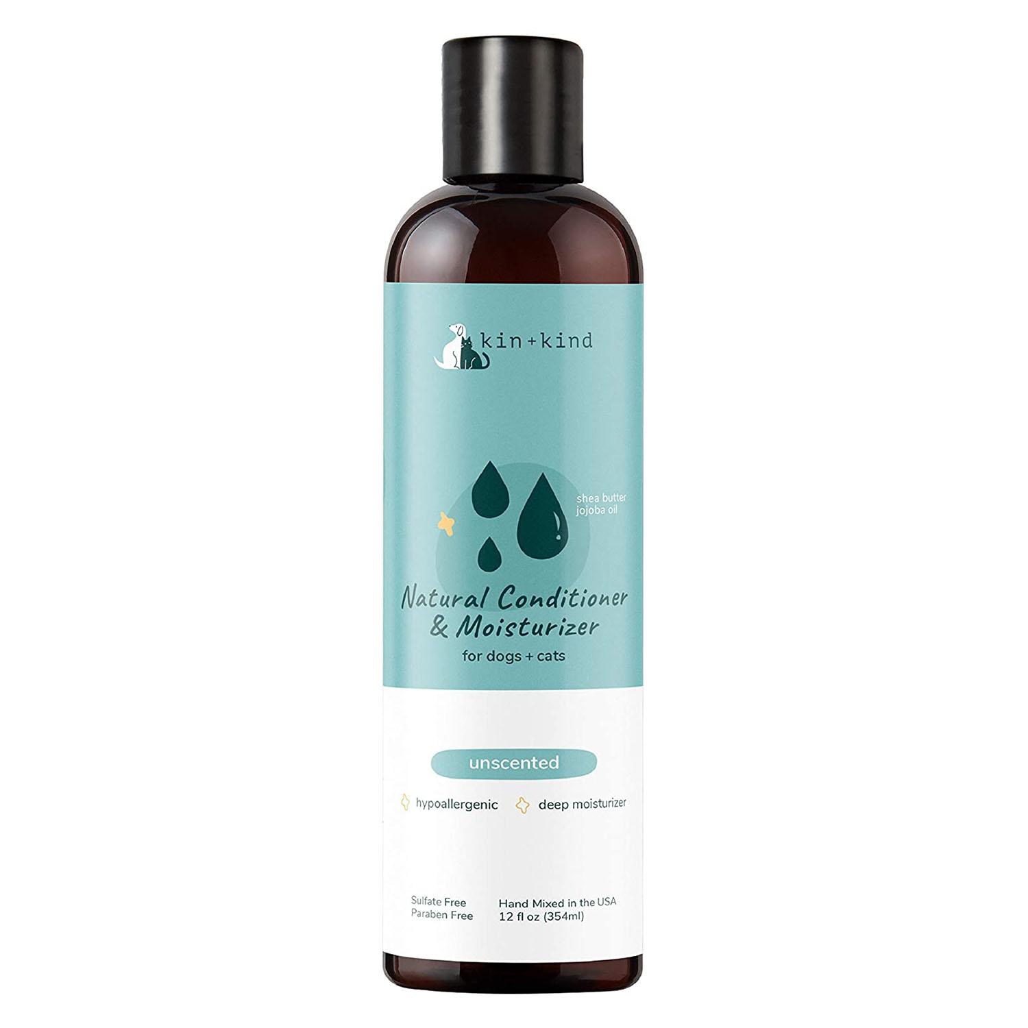 kin+kind Natural Conditioner and Moisturizer for Dogs & Cats - Unscented