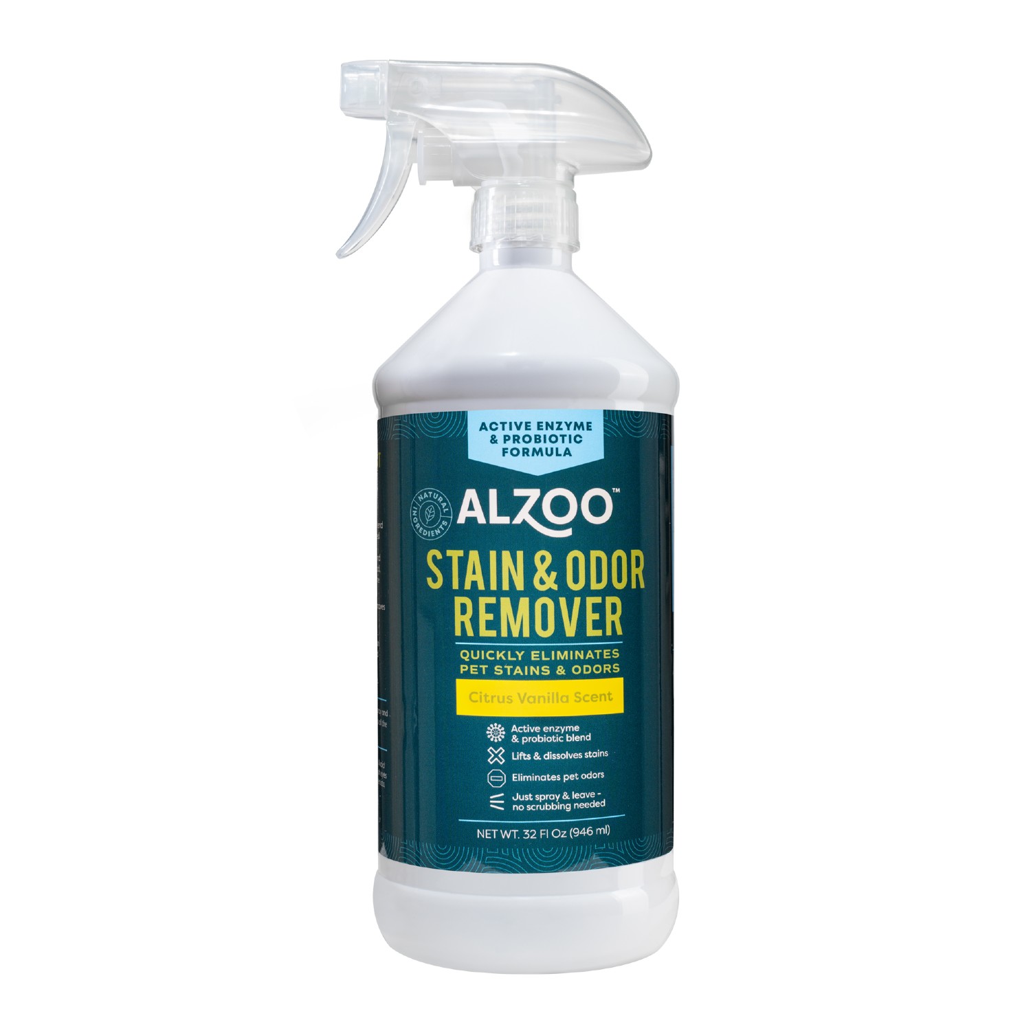 Alzoo Natural PeeBGone Stain & Odor Remover Spray - Citrus Vanilla