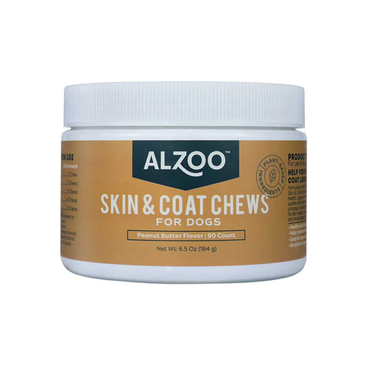 Alzoo Plant-Based Skin & Coat Dog Soft Chews