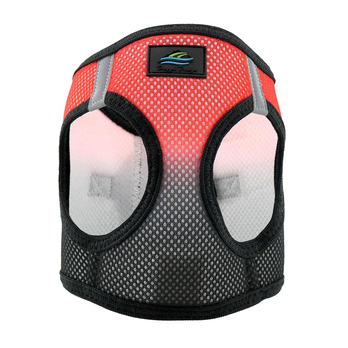 American River Choke-Free Dog Harness by Doggie Design - Midnight Red Ombre