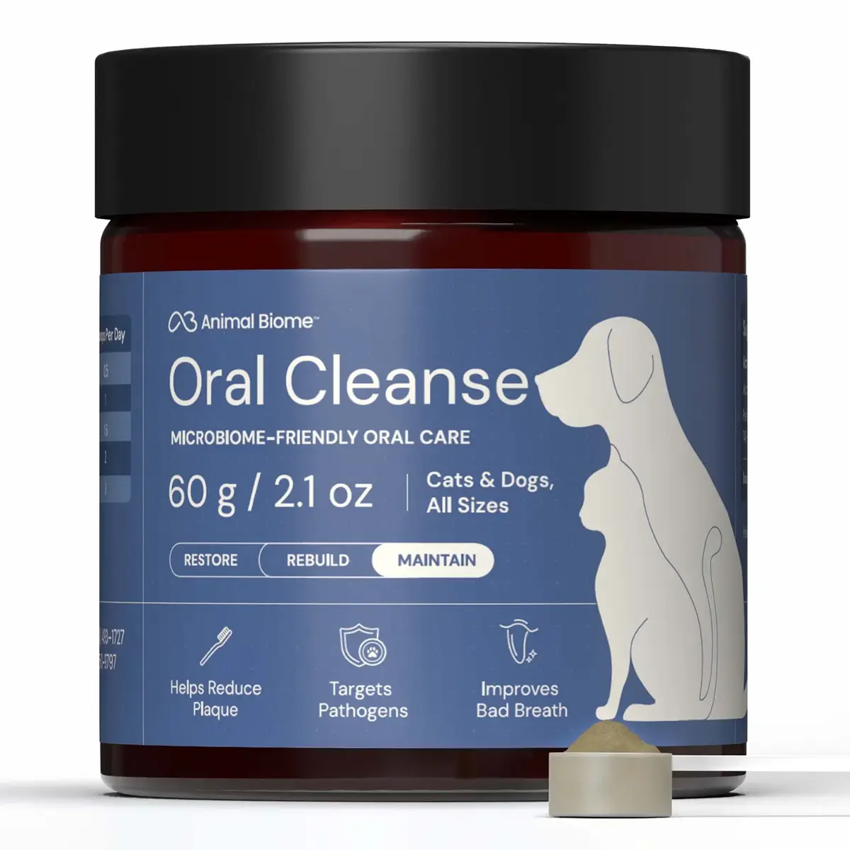 AnimalBiome Oral Cleanse Powder for Cats and Dogs