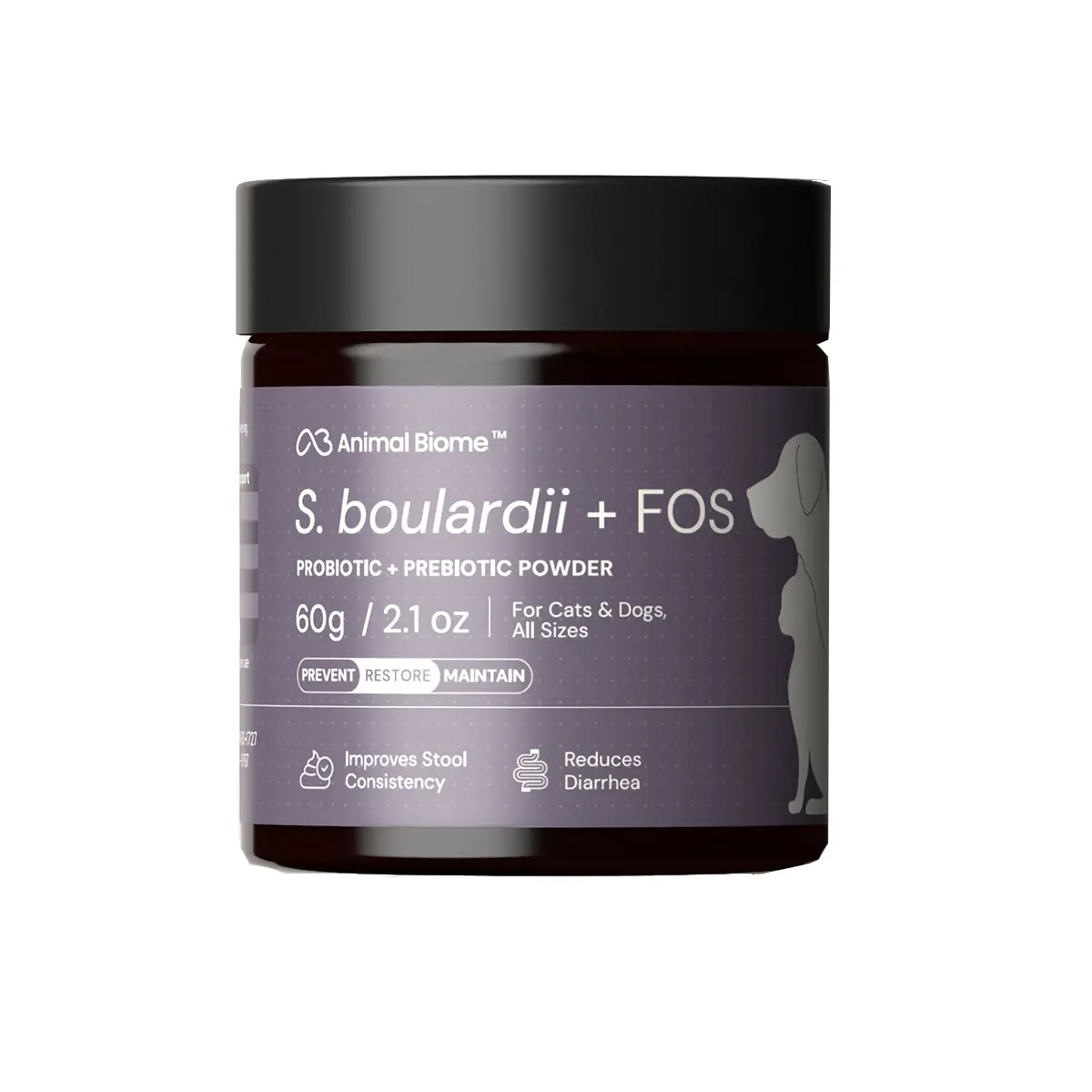 AnimalBiome S. boulardii + FOS Powder for Cats and Dogs