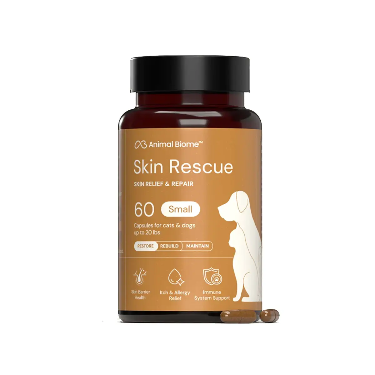 AnimalBiome Skin Rescue Supplement for Dogs and Cats