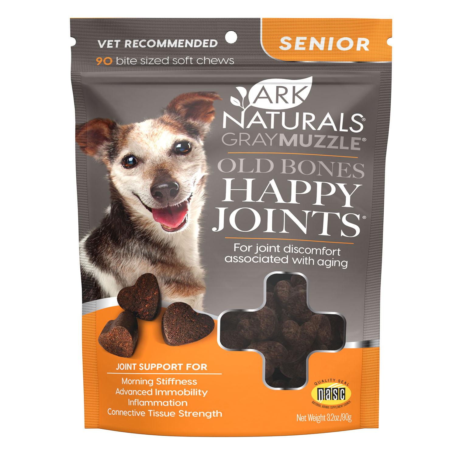 Ark Naturals Gray Muzzle Old Bones Happy Joints Support Dog Chews