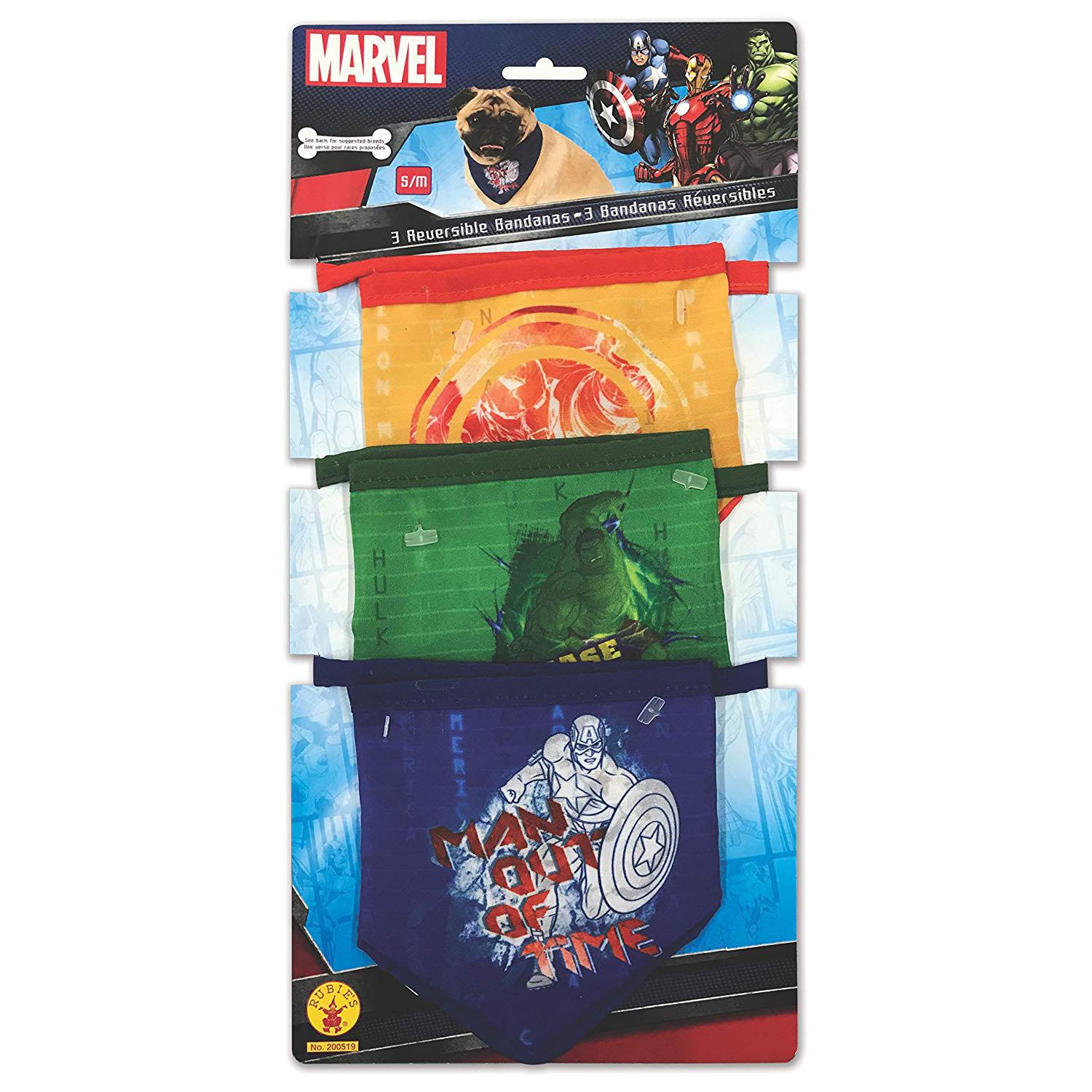 Avengers 3-Piece Reversible Dog Bandana Set
