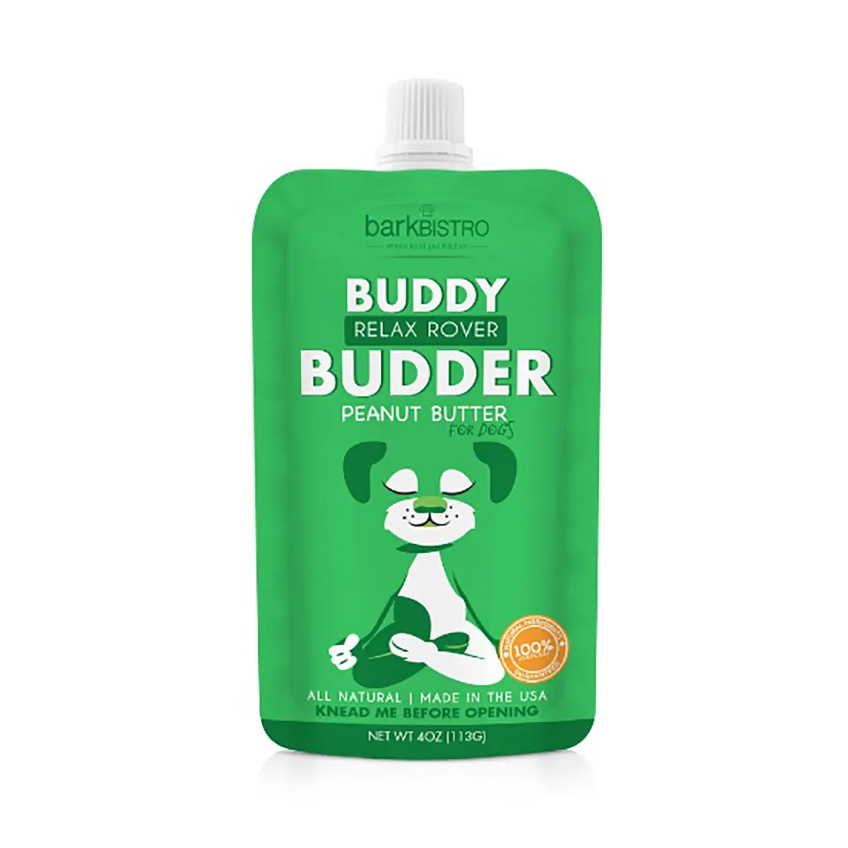 Bark Bistro Buddy Budder Booster Squeeze Pack Dog Peanut Butter - Relax Rover (Calming)
